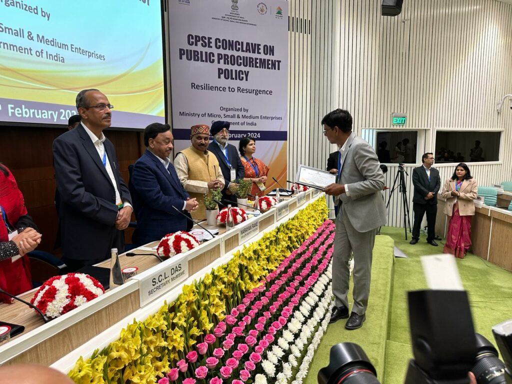 IOL Receiving the Honour at CPSE Conclave on 29 Feb 2024